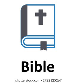 Bibel-Vektor-Symbol, das leicht ändern oder bearbeiten kann
