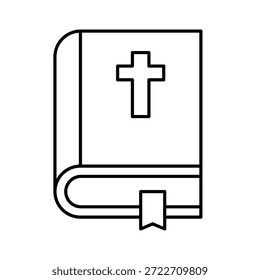 Bibel-Vektor-Symbol, das leicht ändern oder bearbeiten kann
