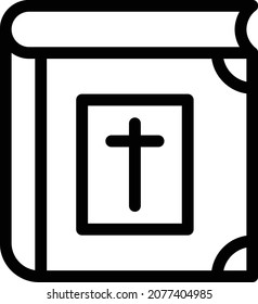 bible vector illustration isolated on a transparent background . colour vector icons for concept or web graphics.