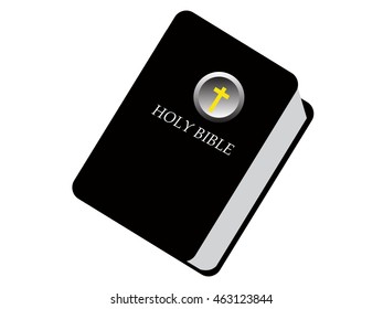 Bible vector image,closed .
