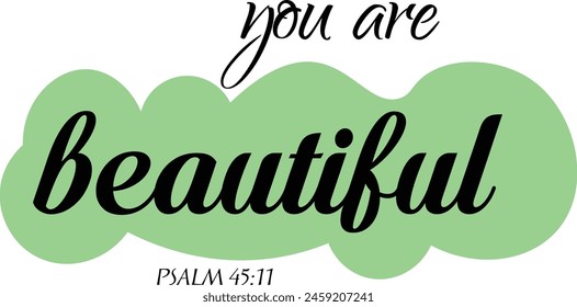 Bible Verse. Christian faith for print or use as poster, card, sticker or T Shirt