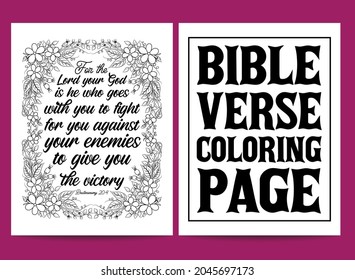 Páginas de Biblia Verse Coloring, página de colorear con letras cristianas para niños y adultos. Páginas de Biblia Verse Coloring, página de coloreo de tipografía religiosa cristiana para niños y adultos.