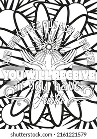 Bible Verse Coloring Pages, Christian Lettering coloring page for children and adults. Bible Verse Coloring Pages, Christian religious typography coloring page for children and adults.