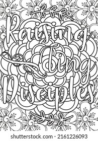 Bible Verse Coloring Pages Christian Lettering Stock Vector (Royalty ...