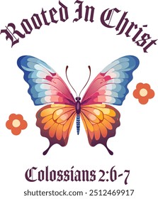 Diseño de versículo bíblico. Fe cristiana para imprimir o utilizar como cartel, tarjeta, volante o camiseta