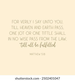 Bible Verse on pink background vector illustration