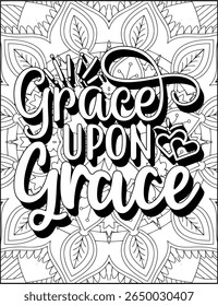 Bible Verse Quote Coloring Page for Adults.