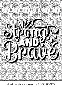 Bible Verse Quote Coloring Page for Adults.