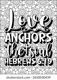 Bible Verse Quote Coloring Page for Adults.