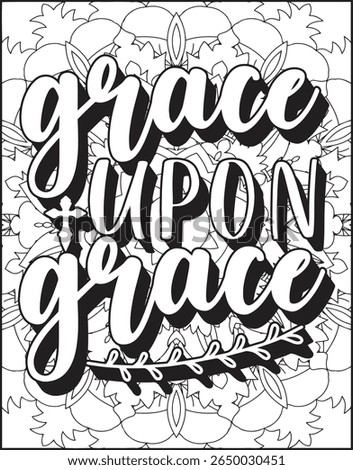 Bible Verse Quote Coloring Page for Adults.