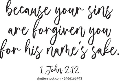 Bible Verse, Scripture printable, Christian biblical quote, vector illustration