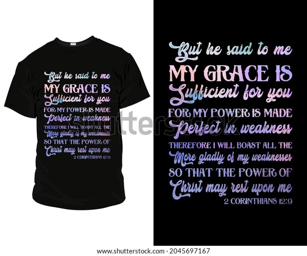 Bible Verse T Shirt Design Online Stock Vector Royalty Free Shutterstock