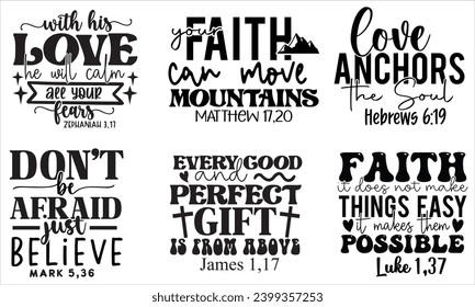 Bible Verses T shirt, Bible Verses Design template, Bible Verses Tshirt Bundle.