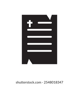 Biblee teks flat icon vector illustration biblee chruch flat icon vector design. 