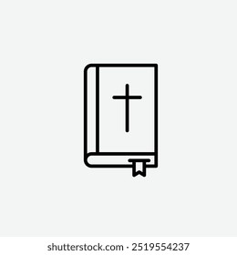 Bibleline vector icon. EPS 10