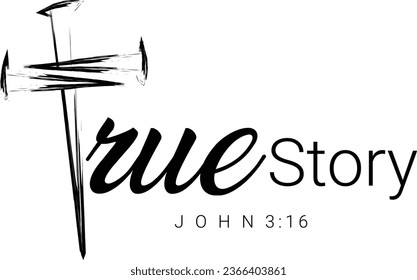 Biblical Phrase, Christian Faith, typography for print or use as poster, card, flyer or T Shirt