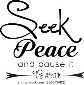 Biblical Phrase, Christian Faith, typography for print or use as poster, card, flyer or T Shirt
