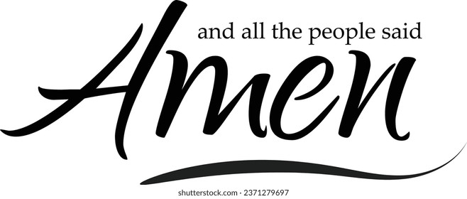 Biblical Phrase, Christian Faith, typography for print or use as poster, card, flyer or T Shirt
