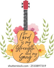 Biblical Phrase, Christian typography for banner, poster, photo overlay, apparel design