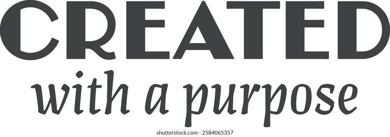 Biblical Phrase, Christian typography for banner, poster, photo overlay, apparel design
