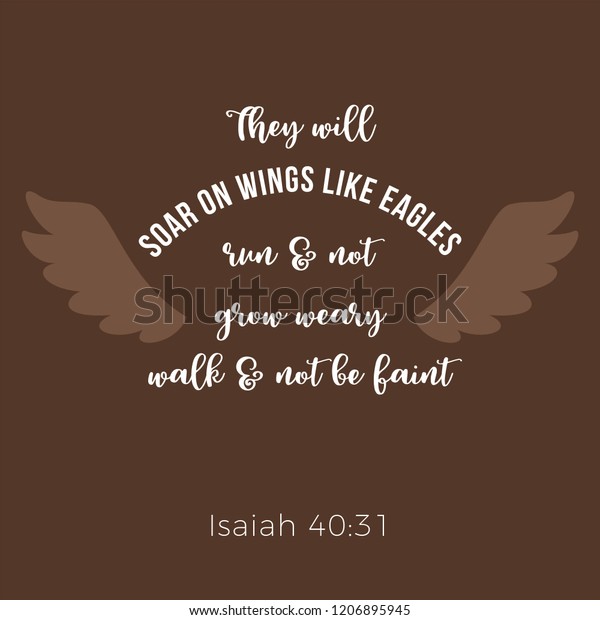 Biblical Phrase Isaiah 4031 Who Hope Stock Vector Royalty Free 1206895945 5088