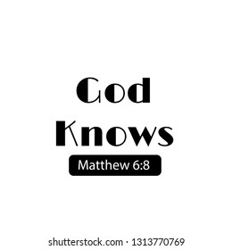 Biblical phrase, typography for print or use as poster, flyer or T shirt
