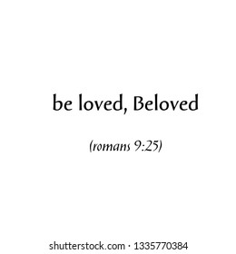 Biblical Phrase, typography for print or use as poster, flyer or T shirt