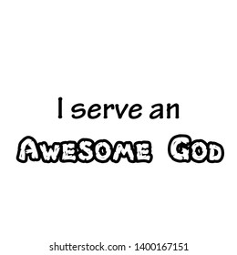 Biblical Phrase, typography for print or use as poster, flyer or T shirt