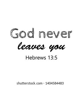 Biblical Phrase, Typography for print or use as poster, flyer or T shirt