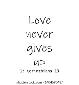 Biblical Phrase, 
Typography for print or use as poster, flyer or T shirt