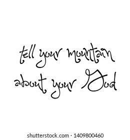 Biblical Phrase, typography for print or use as poster, card, flyer or T shirt