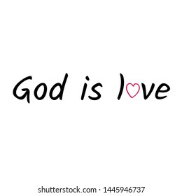 Biblical Phrase, typography for print or use as poster, card, flyer or T shirt