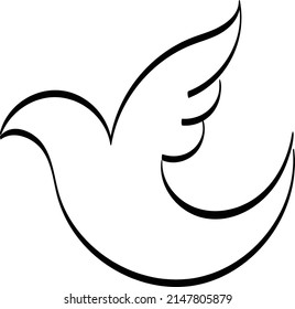 Biblical Symbol. Christian Line icon. use as book clipart, stationery, Office stationery. Printable coloring page for kids.