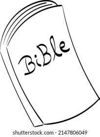 Biblical Symbol. Christian Line icon. use as book clipart, stationery, Office stationery. Printable coloring page for kids.