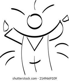 Biblical Symbol. Christian Line icon. use as book clipart, stationery, Office stationery. Printable coloring page for kids.