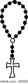 Biblical Symbol. Christian line icon use as book clipart, stationery, office stationery. Printable coloring page for kids