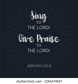 Biblical Verse Jeremiah Use Poster Printable Stock Vector (Royalty Free ...