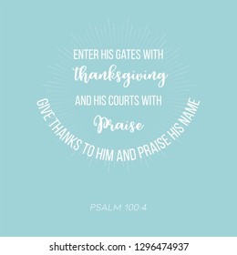 biblical verse from psalm for use as poster or printable