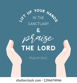 biblical verse from psalm for use as poster or printable