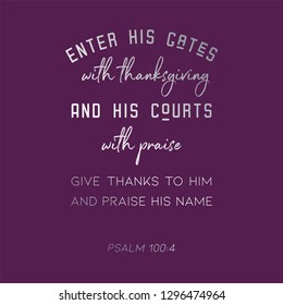 biblical verse from psalm for use as poster or printable