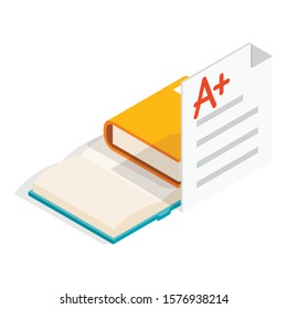 Bibliography Icon. Isometric Illustration Of Bibliography Vector Icon For Web