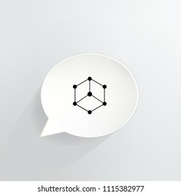 Bibox Token Cryptocurrency Coin Speech Bubble Background