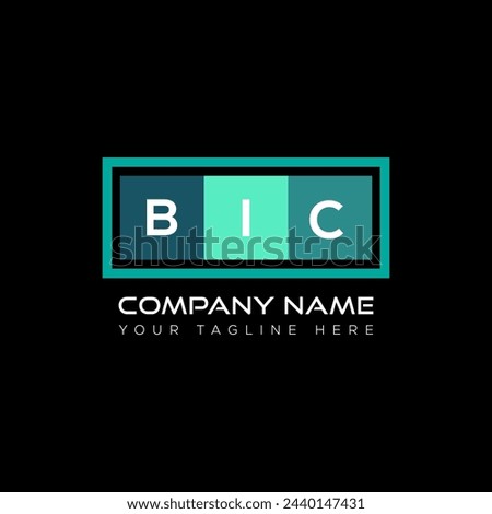 BIC letter logo abstract design. BIC unique design. BIC.
