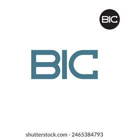 BIC Logo Letter Monogram Design