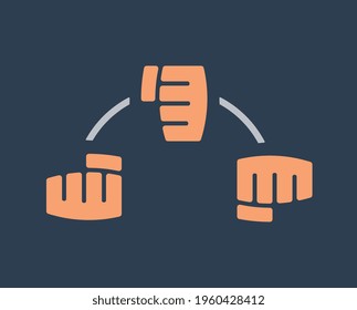 Bicep curl grip variation, dumbbell bicep curl guide, vector illustration