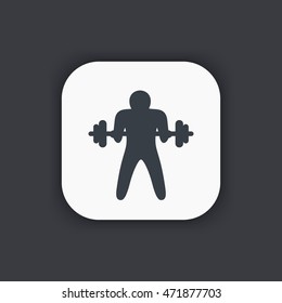 Bicep Curl Icon, Arm, Workout, Exercise