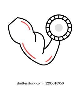 bicep  dumbbell   gym 