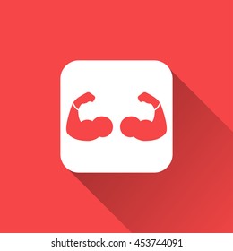 bicep icon. bicep flat