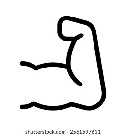 Bicep Icon Vector Symbol Design Illustration