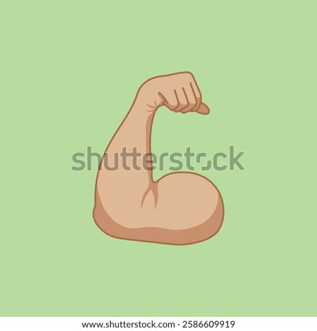 bicep illustration for your design needs. with vector format suitable for web, poster, social media post etc.